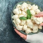 Cauliflower florets in a bowl