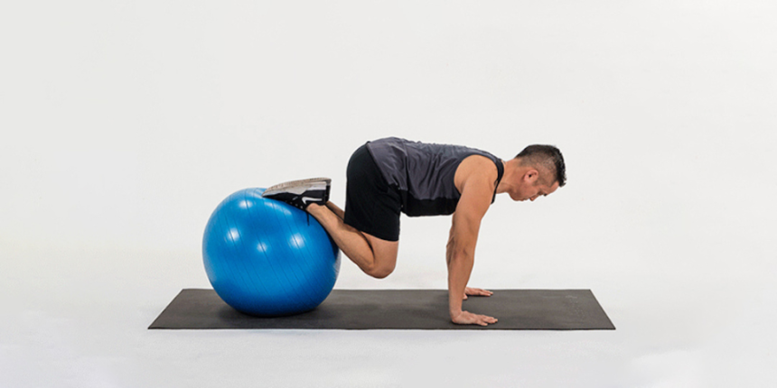 Stability Ball Knee Tucks: Instructions and Muscles Worked