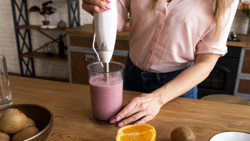 A man making a smoothie