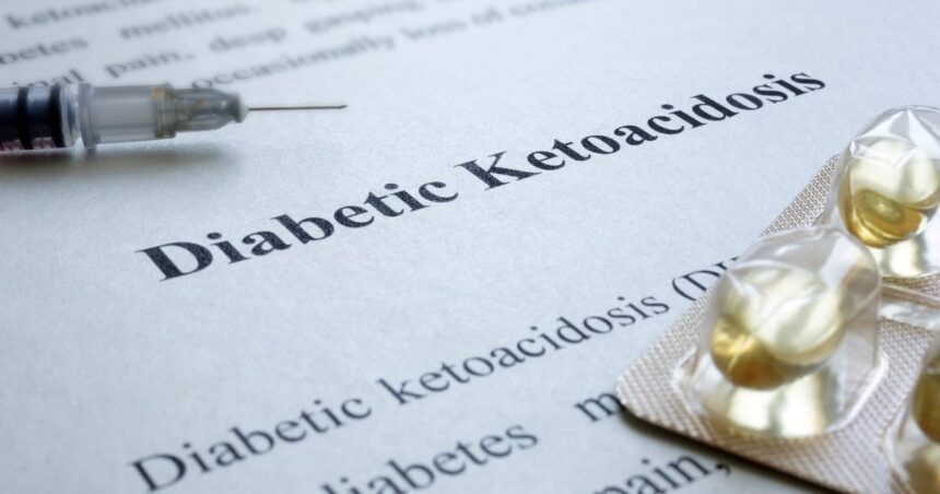 Close up of text describing diabetic ketoacidosis