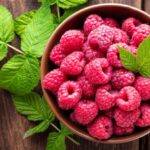 Raspberry in a bowl