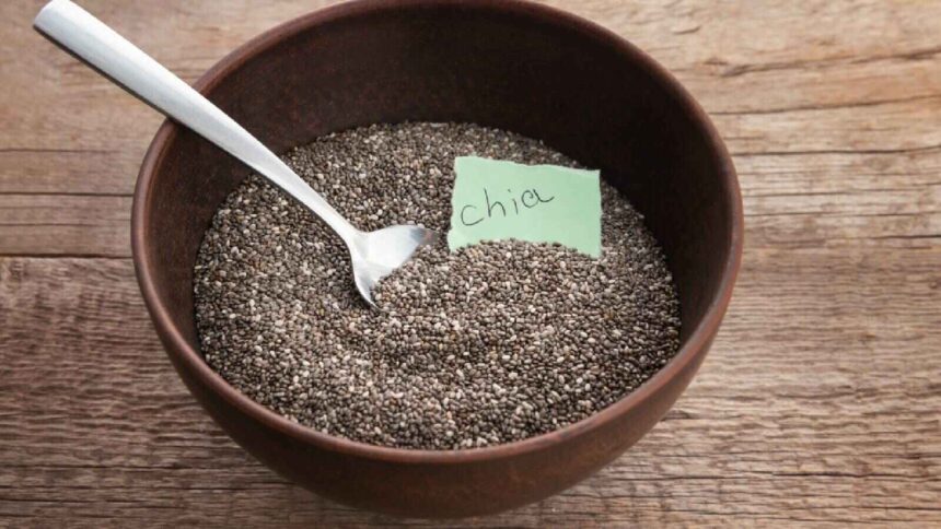 chia seeds in a bowl