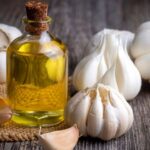 Garlic oil in a bottle